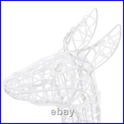 Reindeer Family Blue Acrylic Small Decorative Inlays