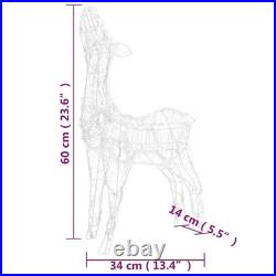 Reindeer Family Blue Acrylic Small Decorative Inlays