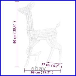 Reindeer Family Blue Acrylic Small Decorative Inlays