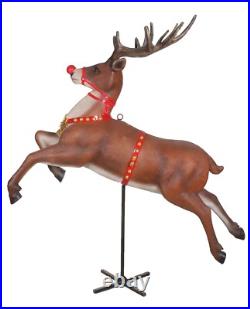 Reindeer Statue Christmas Reindeer Statue Flying Life Size Indoor Outdoor