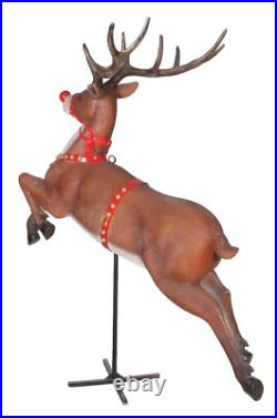Reindeer Statue Christmas Reindeer Statue Flying Life Size Indoor Outdoor