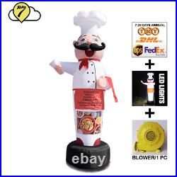 Restaurants Advertising Inflatable Cooking Chef Mascot 3m Air Dancing Balloon