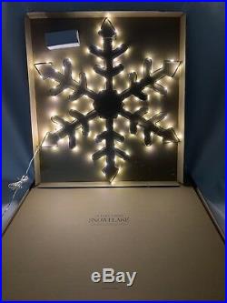 Restoration Hardware Snowflake 24 Starry Light Hexagon Winter Holiday New