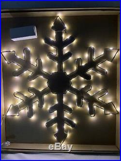 Restoration Hardware Snowflake 24 Starry Light Hexagon Winter Holiday New