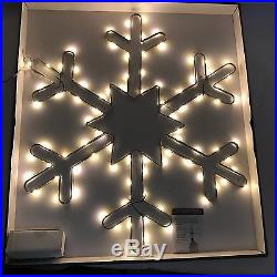 Restoration Hardware Xmas Holiday Starry Light Snowflake 24 Star Floor Model