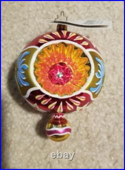 Retired Christopher Radko Sunrise Serenade Reflector Glass Christmas Ornament