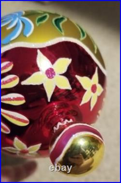 Retired Christopher Radko Sunrise Serenade Reflector Glass Christmas Ornament