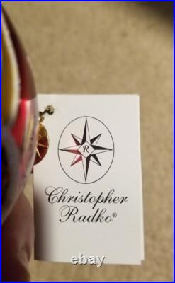 Retired Christopher Radko Sunrise Serenade Reflector Glass Christmas Ornament