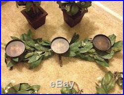 Retired Potterybarn Bayleaf Wreaths Centerpiece Kissing Ball Topiaries HUGE LOT