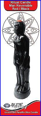 Reversible Man Image 7.25 Candle Vela Reversible Con Imagen De Hombre Pagan