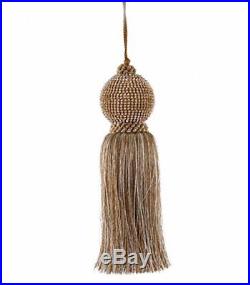 Rhinestone Studded Christmas Tassel Ornament YOUR CHOICE of 2 Sizes 10in, New
