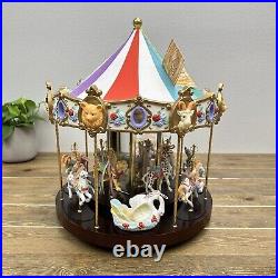 Rocky Mountain Gift Exchange Vintage 1990′s Musical Carousel Merry-Go-Round