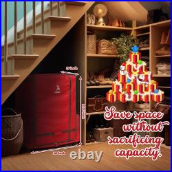 Rolling Christmas Ornament Storage Box with Adjustable Dividers and Wheels