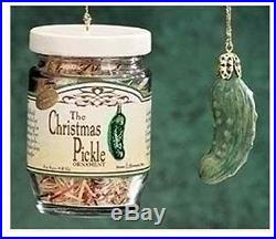 Roman Pickle & Glass Jar Hanging 1.5 Christmas Tree Ornaments Decorations