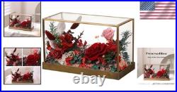 Romantic Forever Rose in Glass Dome Lasting Gift for Wives and Girlfriends