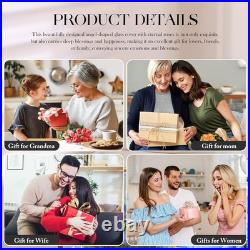 Romantic Forever Rose in Glass Dome Lasting Gift for Wives and Girlfriends