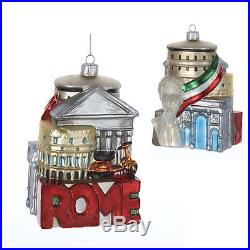Rome Italy Cityscape Glass Christmas Ornament New Italian Holiday Decoration