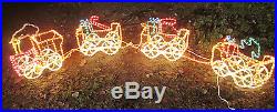 Rope Light Train CHRISTMAS LIGHTS Indoor/Outdoor Yard XMAS Holiday 8FT. Long