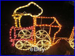 Rope Light Train CHRISTMAS LIGHTS Indoor/Outdoor Yard XMAS Holiday 8FT. Long