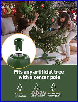 Rotating Christmas Tree Stand, Artificial Christmas Tree Stand with Remote Contr