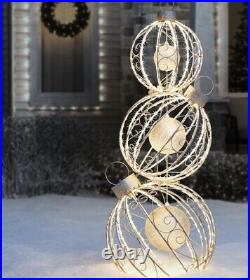 Rotating Ornament Decor Christmas Tree Indoor Outdoor LED Pre-Lit Yard