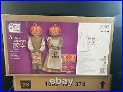 Rotten Patch Animated LED Pumpkin Twins 3ft Home Depot Sold Out Halloween 2021
