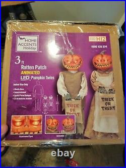 Rotten Patch Pumpkin Twins, Animated Home Depot Halloween Decor! Hard to Find
