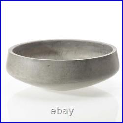 Round Grey Concrete Bowl Planter Pot for Plants