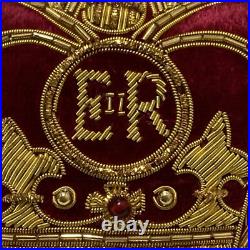Royal Collection Trust Beaded Crown Ornament Red God Save Queen Elizabeth HM New