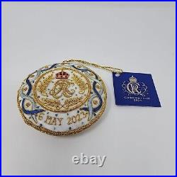 Royal Collection Trust King Charles III Coronation White Ornament Roundel 2023