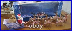 Rudolph Red Nosed Reindeer Santa’s Sleigh & Team 2003 playing mantis large size