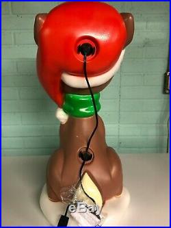 Rudolph The Red Nose Reindeer Christmas Lighted Blow Mold New Too Cute! 23.6