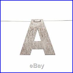 Rustic Shabby Chic Festive Merry Christmas Wooden Bunting Hanging Decoration 2M