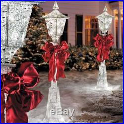 SALE 4′ Lighted Pre Lit Christmas Victorian Lamp Post Outdoor Holiday Yard Decor