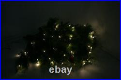 SEE NOTES SHareconn JT-DC300V0200-C 6 Foot Prelit Artificial Hinged Pine Tree