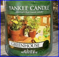 SET OF 2 Yankee Candle GREENHOUSE Fresh Large 22 oz. WHITE LABEL RARE NEW