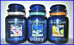 SET OF 3 Yankee Candle Retired LOTUS MANDARIN SPRING WATER Large 22 ozRARENEW