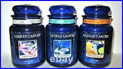 SET OF 3 Yankee Candle Retired LOTUS MANDARIN SPRING WATER Large 22 ozRARENEW
