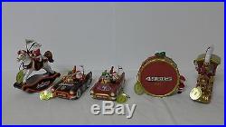 SF 49ers and SF Giants Ceramic Christmas Ornaments