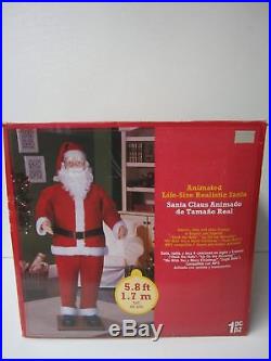 SHIPS FAST Life Size Animated Dancing Santa With Realistic Face