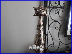 SILVER MERCURY GLASS STAR FINIAL TREE CENTERPIECE ADD TO YOUR COLLECTION NEW