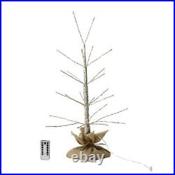 SPICE OF LIFE Christmas LED Branch Tree 63cm Gold Color Remote Control Japan New