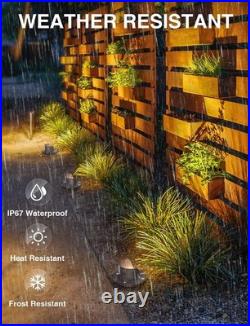 SUNVIE 12W Low Voltage Landscape Lights Waterproof Outdoor In-Ground White