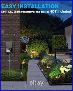 SUNVIE 6W Low Voltage Landscape Lighting LED Landscaping Lights Warm Black