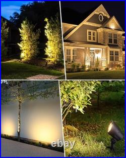 SUNVIE 6W Low Voltage Landscape Lighting LED Landscaping Lights Warm Black