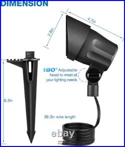SUNVIE 6W Low Voltage Landscape Lighting LED Landscaping Lights Warm Black