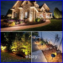 SUNVIE LED Landscape Lighting Kit Low Voltage Lights with Black