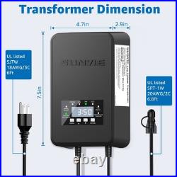 SUNVIE LED Landscape Lighting Kit Low Voltage Lights with Black