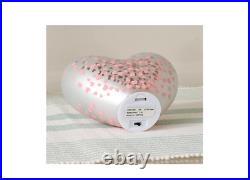 S/3 Illuminated Hearts with Confetti Heart Pattern by Valerie Color Lavender