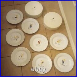 S/8 Pottery Barn Reindeer 11 dinner plates in BOXES! FULL set of 8 plates